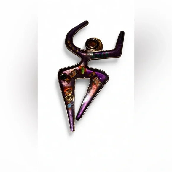 Multi colored broach unique - Picture 2 of 2